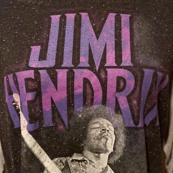 Jimi Hendrix T Shirt Size XL Grey & Black - Picture 4 of 11